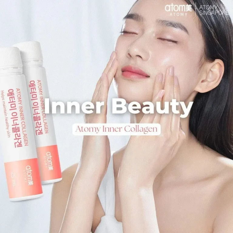 Atomy collagène avis - femme rayonnante avec Inner Collagen pour une beauté intérieure
