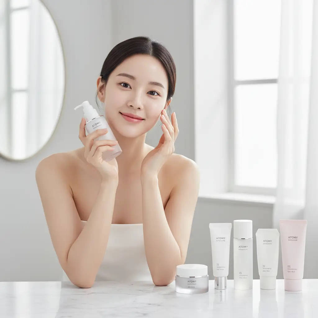 routine skincare coreen guide peau parfaite routine skincare coréen avec différents produits Atomy.