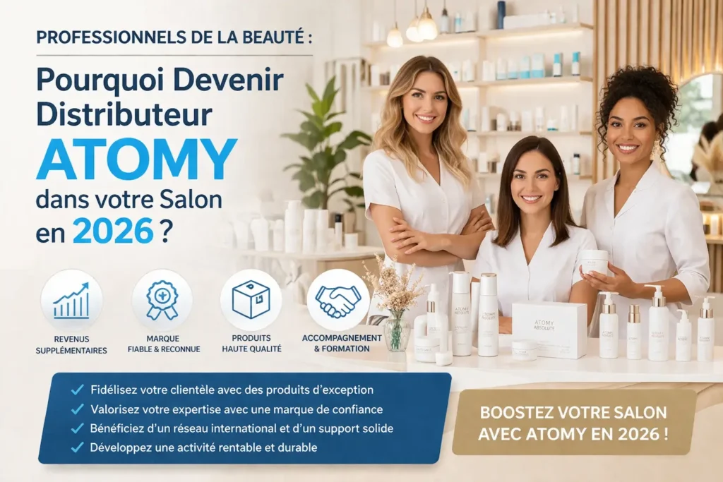 distributeur atomy salon de beauté