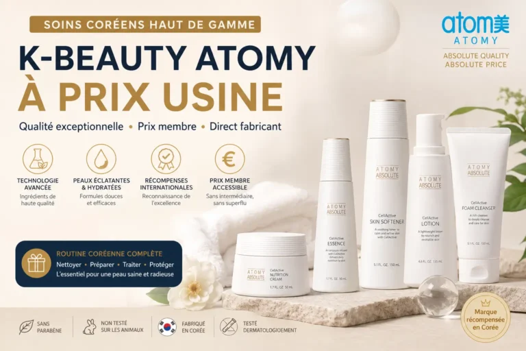 K-Beauty Atomy avec sélection de soins coréens à prix membre